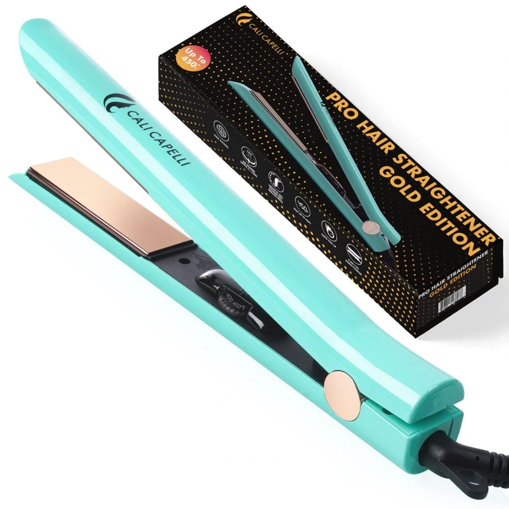 Pro-Series 1″ Titanium Hair Straightener Mint by Calicapelli Hair Tools