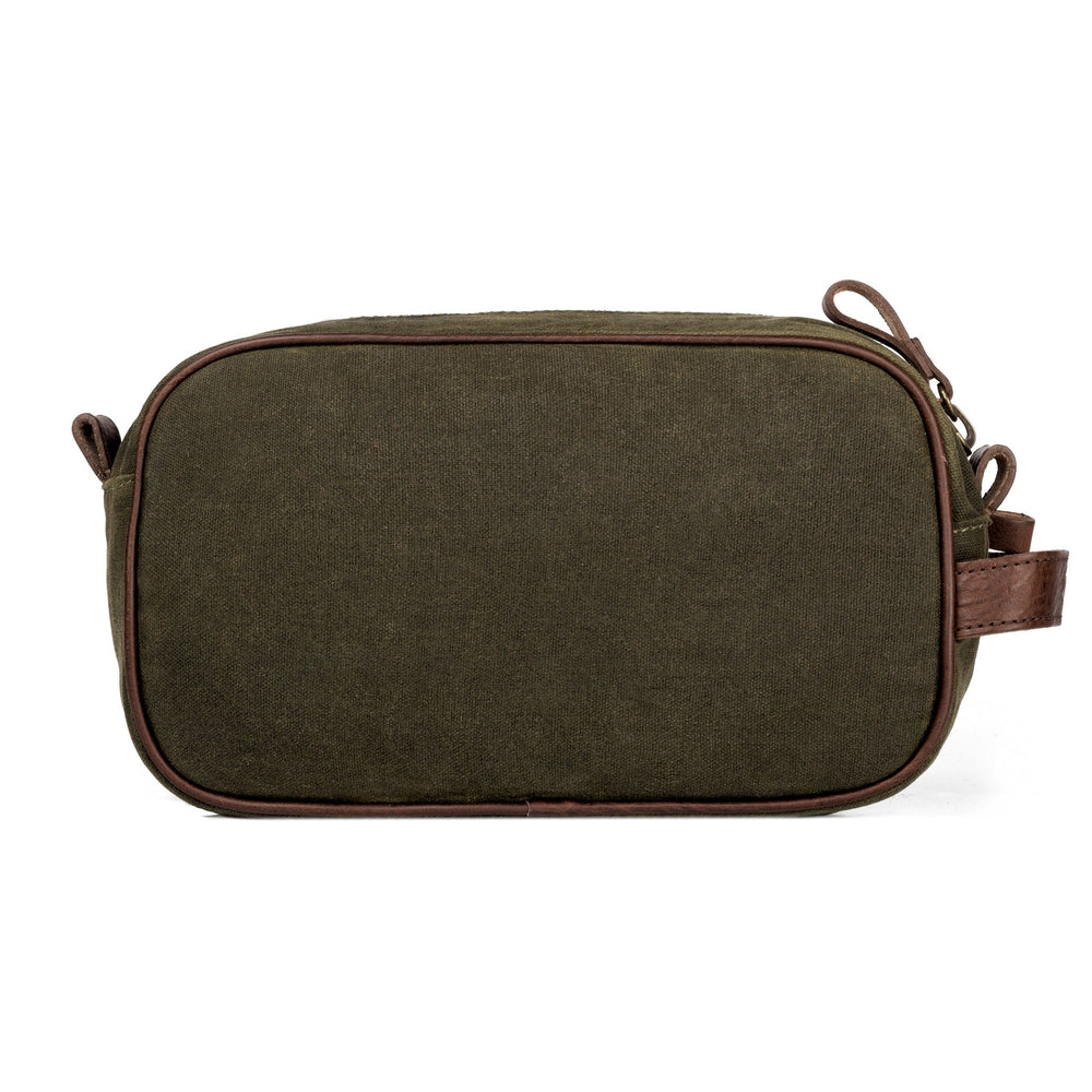 Campaign Waxed Canvas Toiletry Shave Kit by Mission Mercantile Leather Goods