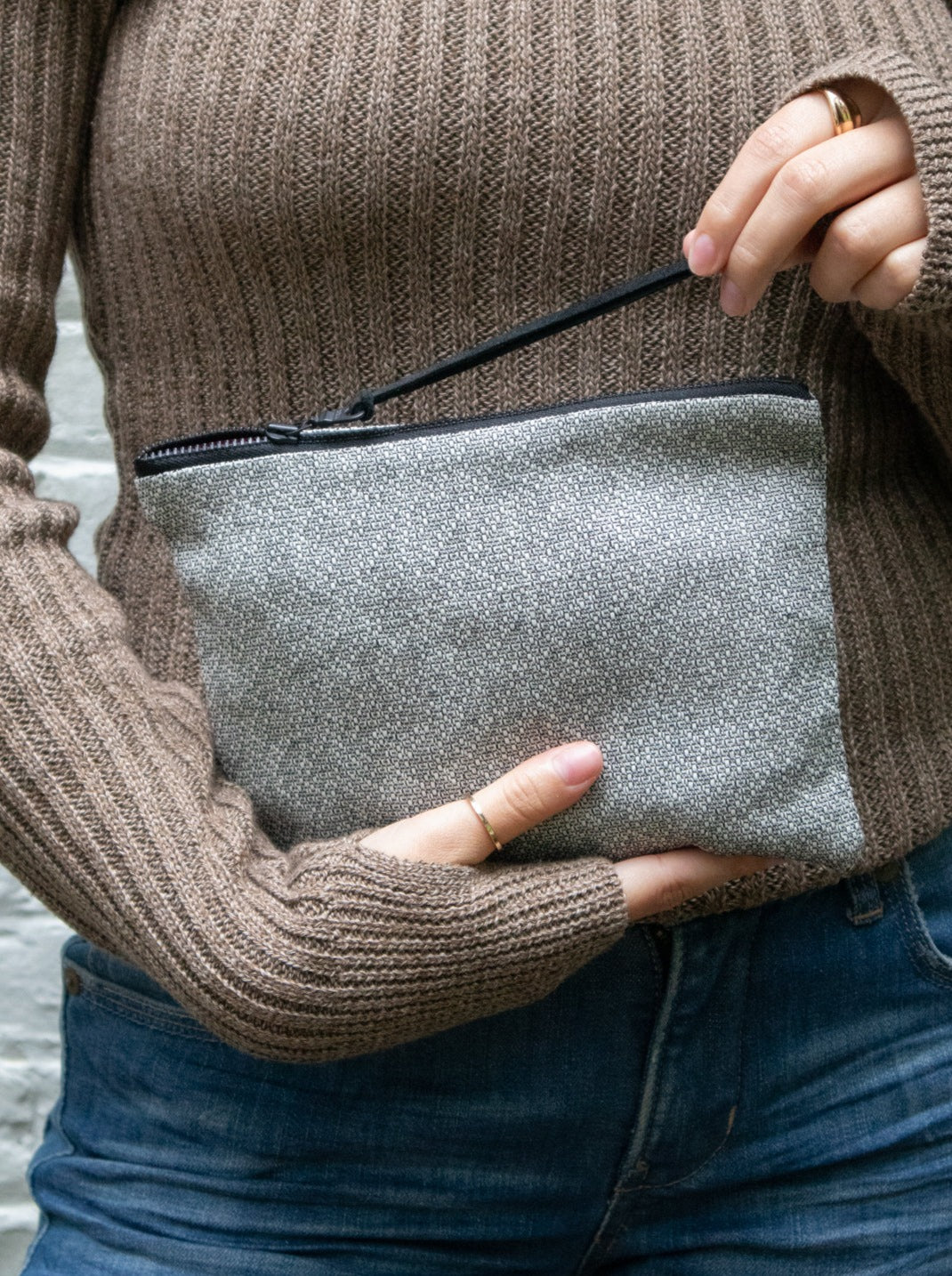 Monochrome Textured Purse - FINAL SALE by Ash & Rose