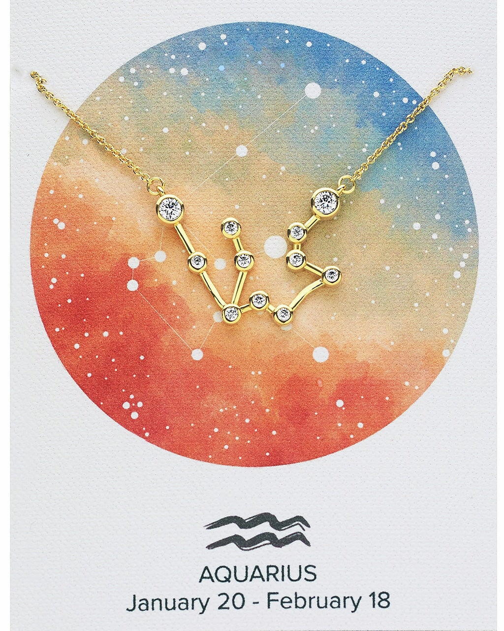 'When Stars Align' Constellation Necklace by Sterling Forever