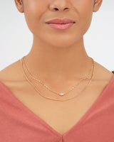 CZ Dainty Layered Necklace by Sterling Forever