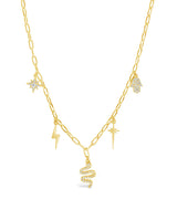 Juno CZ Celestial Charm Necklace by Sterling Forever