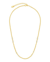 Marceline Stationed CZ Chain Necklace by Sterling Forever