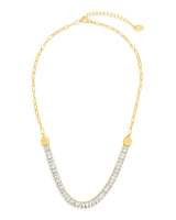 Sarai CZ & Chain Tennis Necklace by Sterling Forever