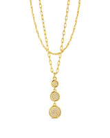 Amy CZ Pendant & Layered Chain Necklace by Sterling Forever