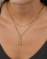 Amy CZ Pendant & Layered Chain Necklace by Sterling Forever