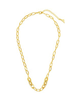 Samar CZ-Encrusted Chain Link Necklace by Sterling Forever