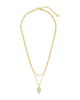 Calla CZ Layered Chain Necklace by Sterling Forever