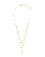 Julie CZ & Layered Chain Necklace by Sterling Forever