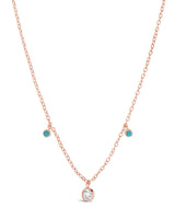 Sterling Silver Enamel & CZ Charm Necklace by Sterling Forever