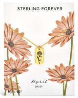 Birth Flower Pendant by Sterling Forever