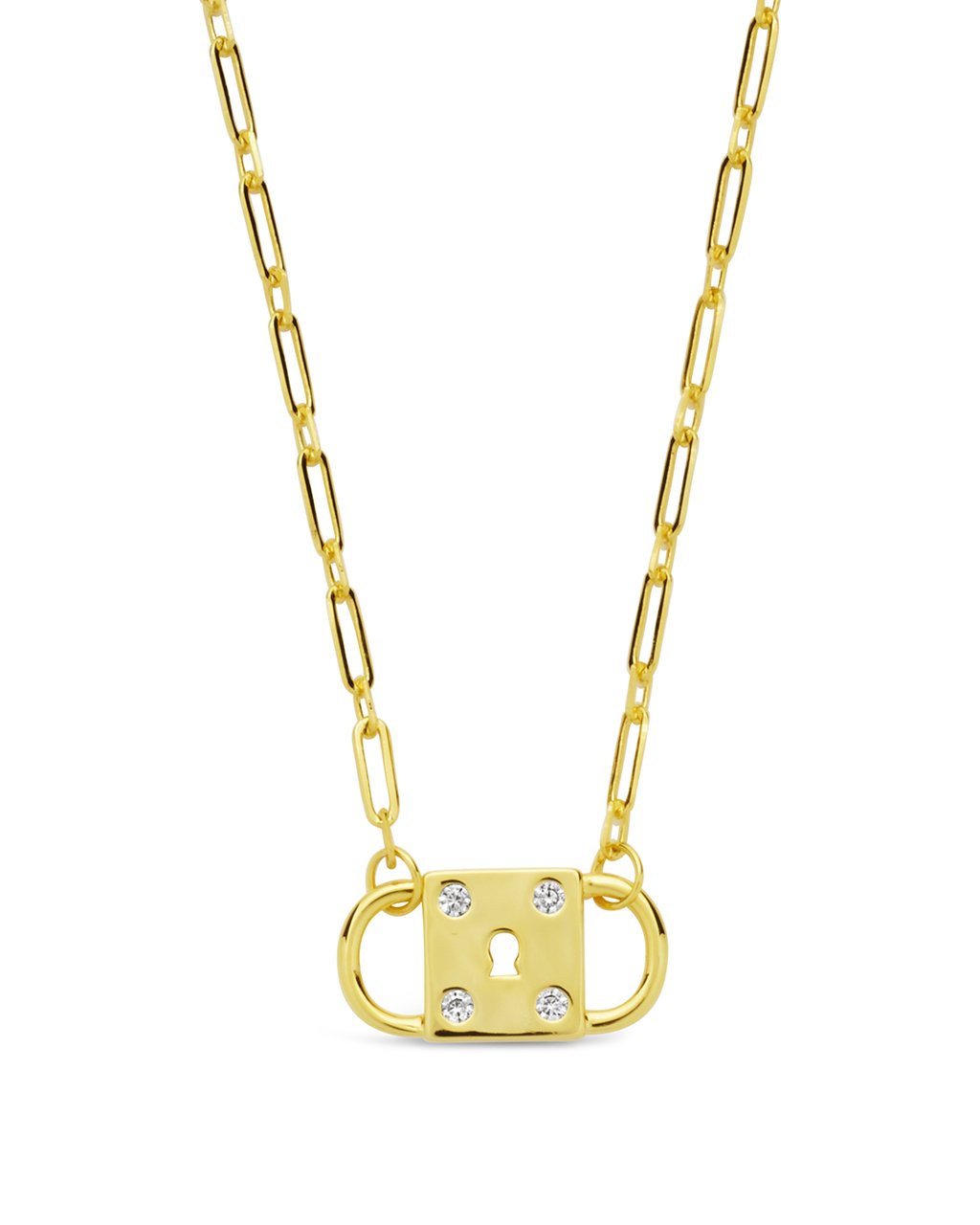 Double Padlock Pendant by Sterling Forever