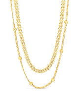 Layered Beaded Chain Necklace by Sterling Forever