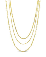 Dainty Three Layer Chain Necklace by Sterling Forever