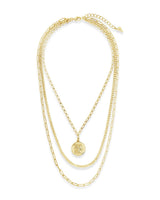 Layered Chain Necklace with Tiger Charm by Sterling Forever