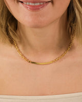 Marzia Herringbone & Rolo Chain Necklace by Sterling Forever