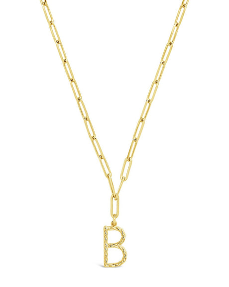 Braided Initial Pendant Necklace by Sterling Forever