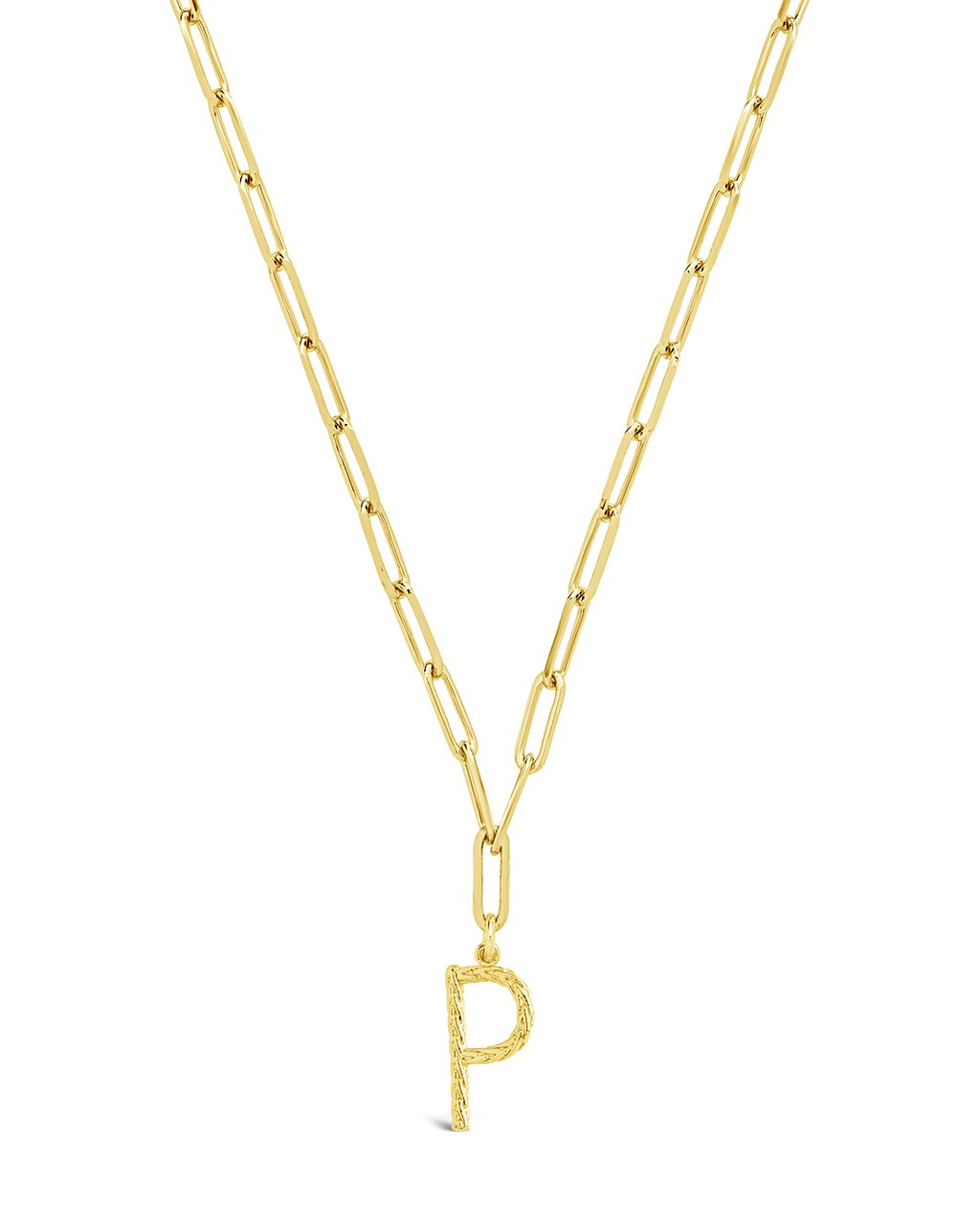 Braided Initial Pendant Necklace by Sterling Forever