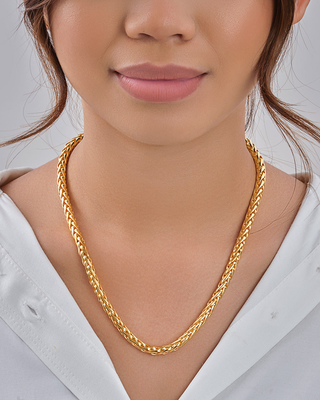 14K Gold Plated Wheat Chain Necklace by Sterling Forever