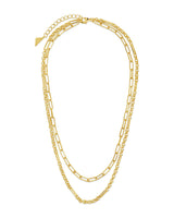 Shirin Layered Chain Necklace by Sterling Forever