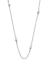 Sterling Silver Beaded Necklace by Sterling Forever