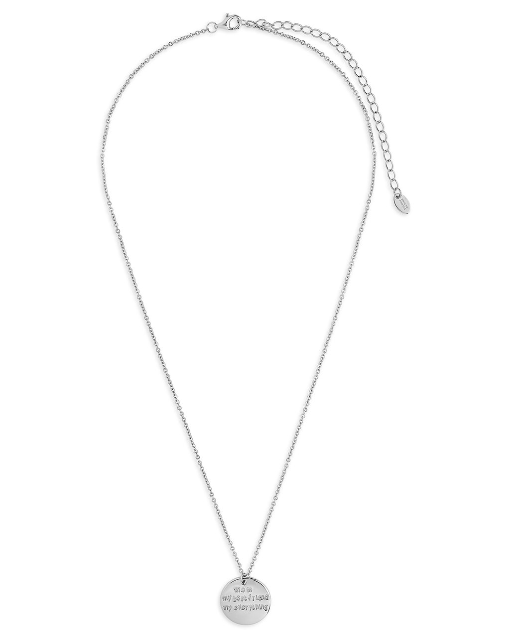 Sterling Silver Mom, My Best Friend Pendant Necklace by Sterling Forever