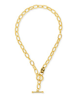 Brynlee Enamel Anchor Chain Toggle Necklace by Sterling Forever