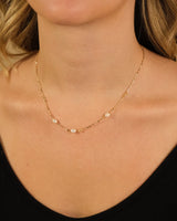 Dainty Pearl Chain Necklace by Sterling Forever