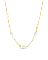 Dainty Pearl Chain Necklace by Sterling Forever