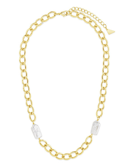 Pearl Chain Necklace by Sterling Forever