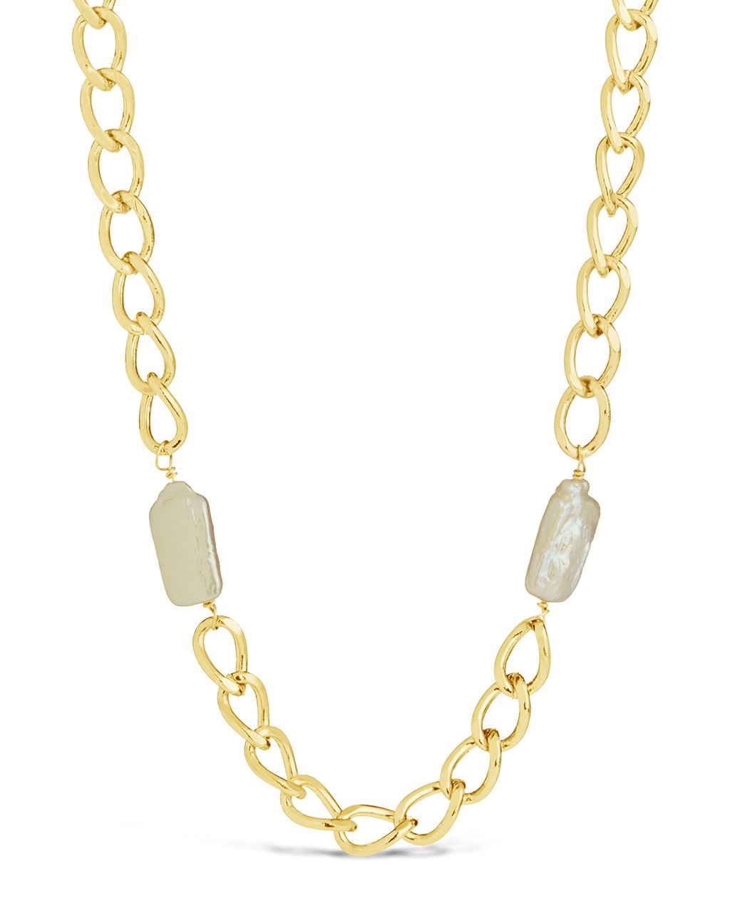 Pearl Chain Necklace by Sterling Forever