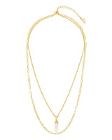 Nerissa Pearl & Chain Layered Necklace by Sterling Forever