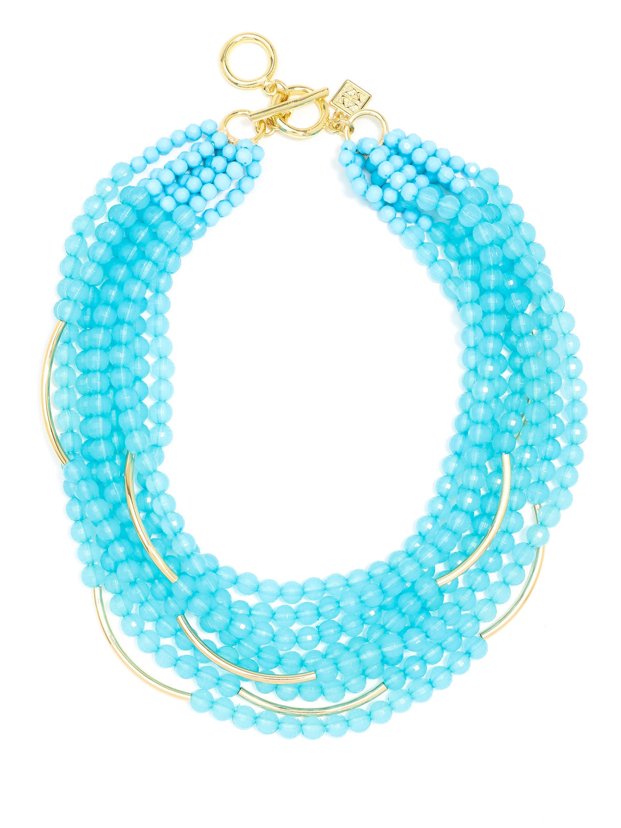 Catch The Wave Beaded Necklace by ZENZII