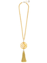 Nellie Tassel Pendant Necklace by ZENZII