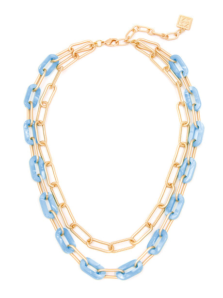 Lenna Layered Links Necklace by ZENZII