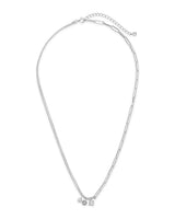 Delicate Link Necklace with CZ Charms by Sterling Forever