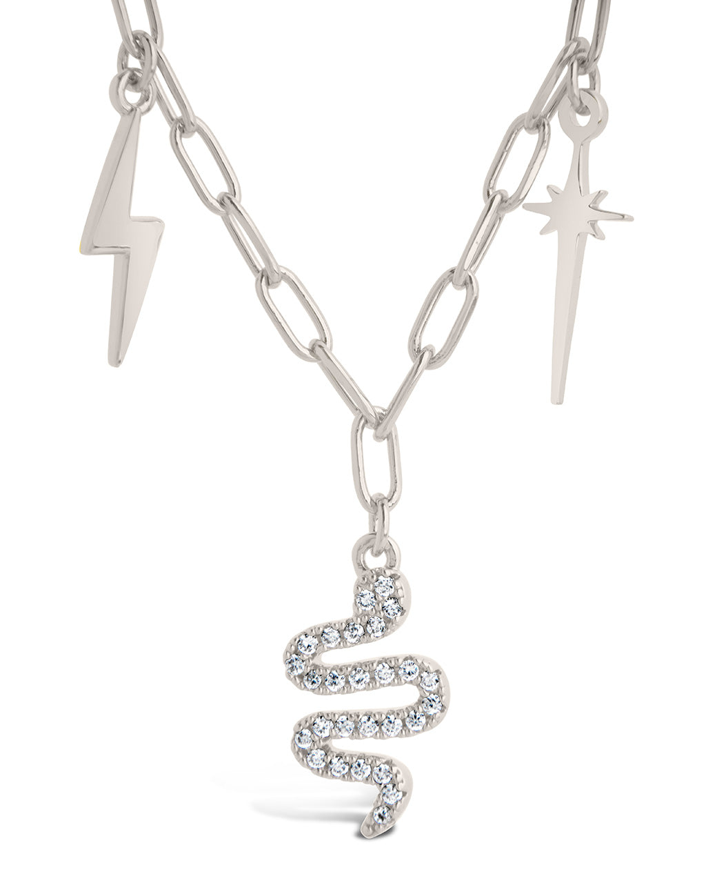 Juno CZ Celestial Charm Necklace by Sterling Forever