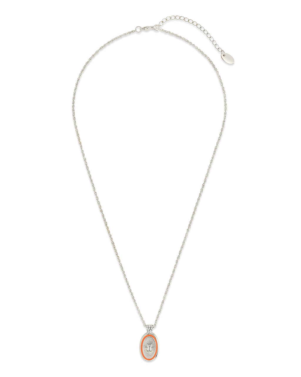 Sanaa CZ & Enamel Pendant Necklace by Sterling Forever