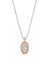 Sanaa CZ & Enamel Pendant Necklace by Sterling Forever