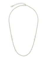 Marceline Stationed CZ Chain Necklace by Sterling Forever