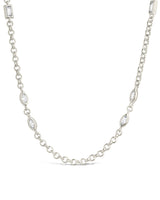 Marceline Stationed CZ Chain Necklace by Sterling Forever