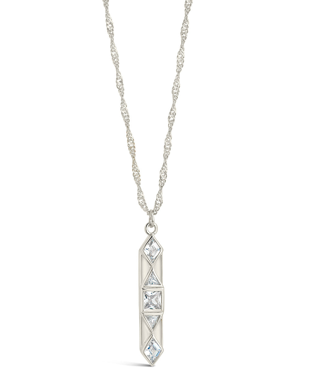 Romilly CZ Drop Pendant Necklace by Sterling Forever