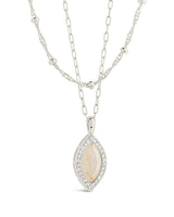 Calla CZ Layered Chain Necklace by Sterling Forever