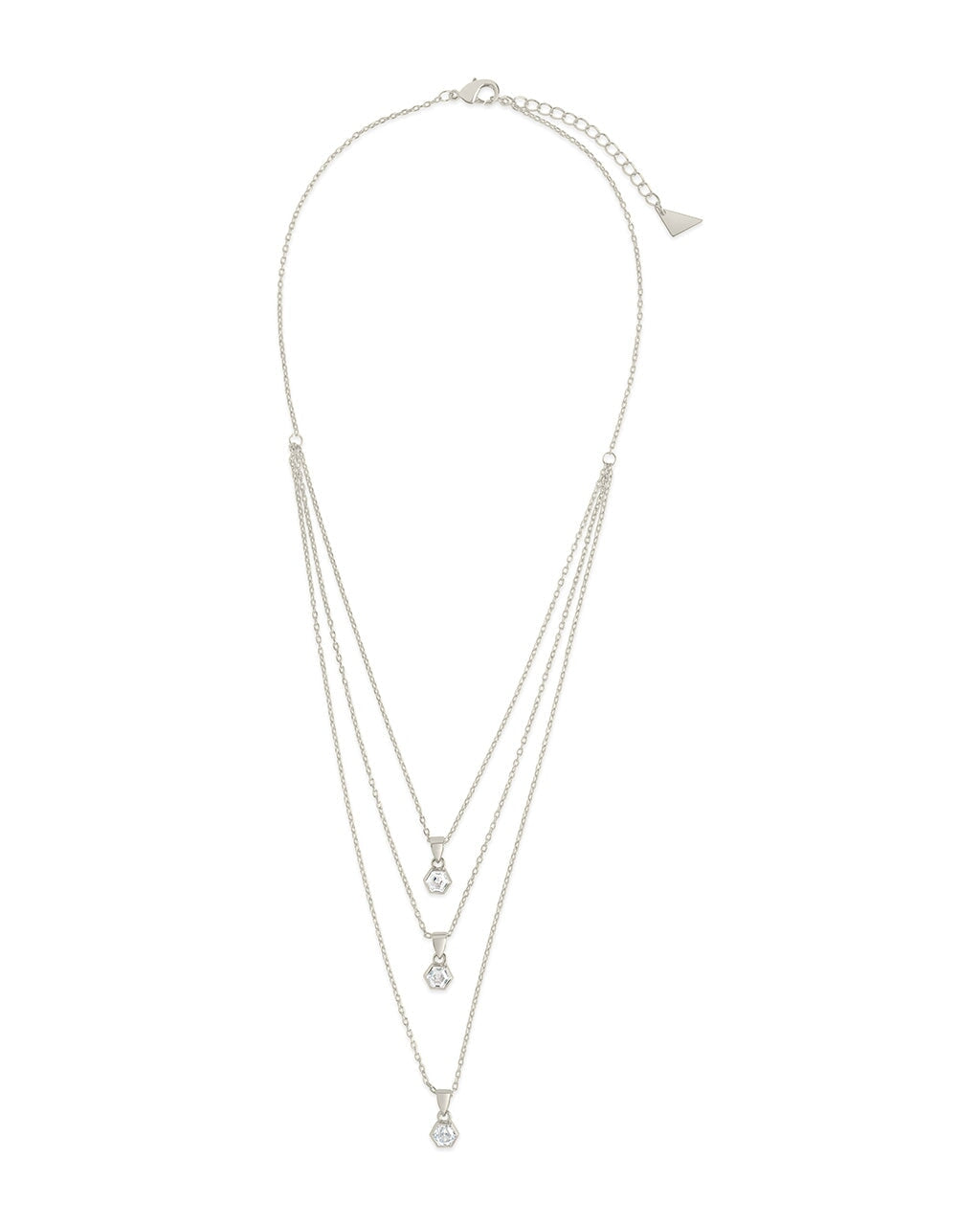 Gia CZ Charm Layered Necklace by Sterling Forever