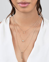 Geometric Multi Layer Necklace by Sterling Forever