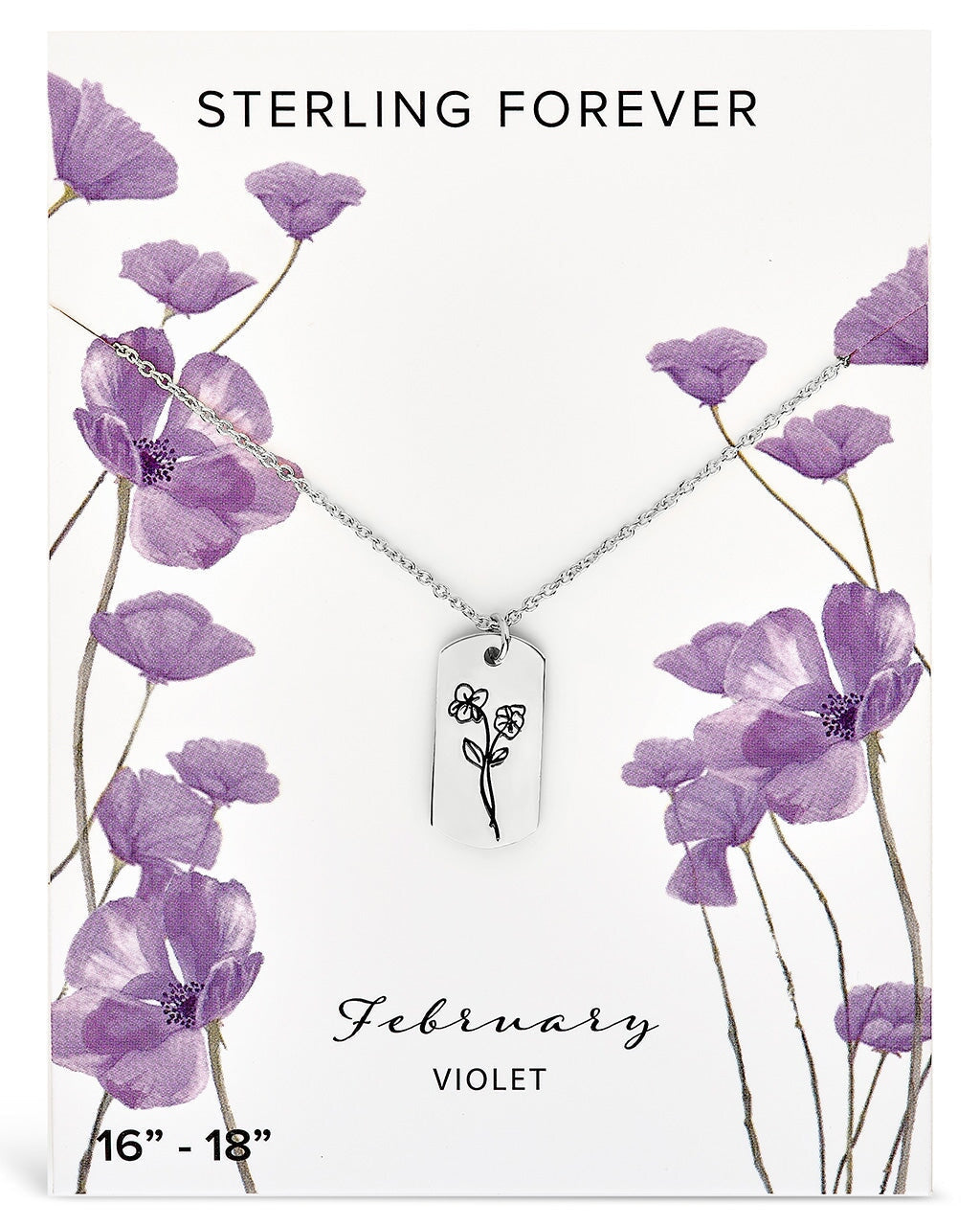 Birth Flower Pendant by Sterling Forever