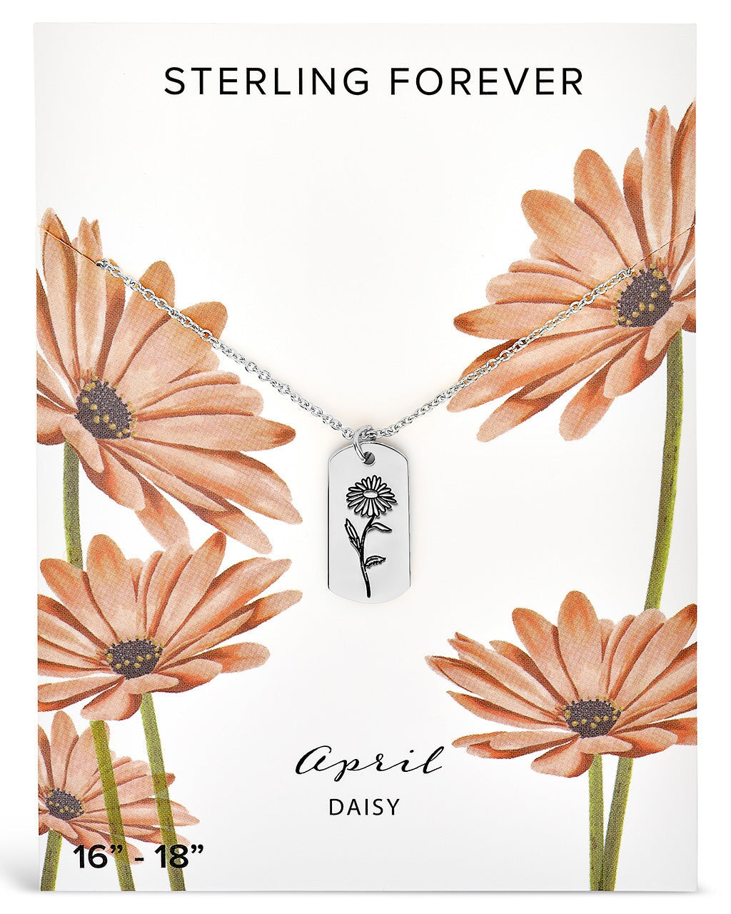 Birth Flower Pendant by Sterling Forever