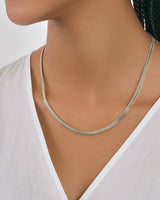 Flat Link Chain by Sterling Forever