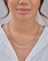 Layered Beaded Chain Necklace by Sterling Forever