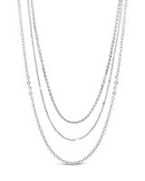 Dainty Three Layer Chain Necklace by Sterling Forever